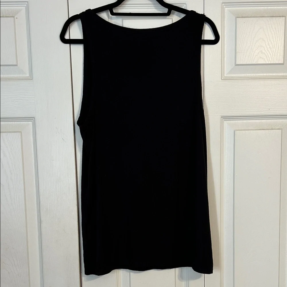 ALFANI INTIMATES X-Large Modal Spandex Black Sleeveless Tunic Top Loungewear